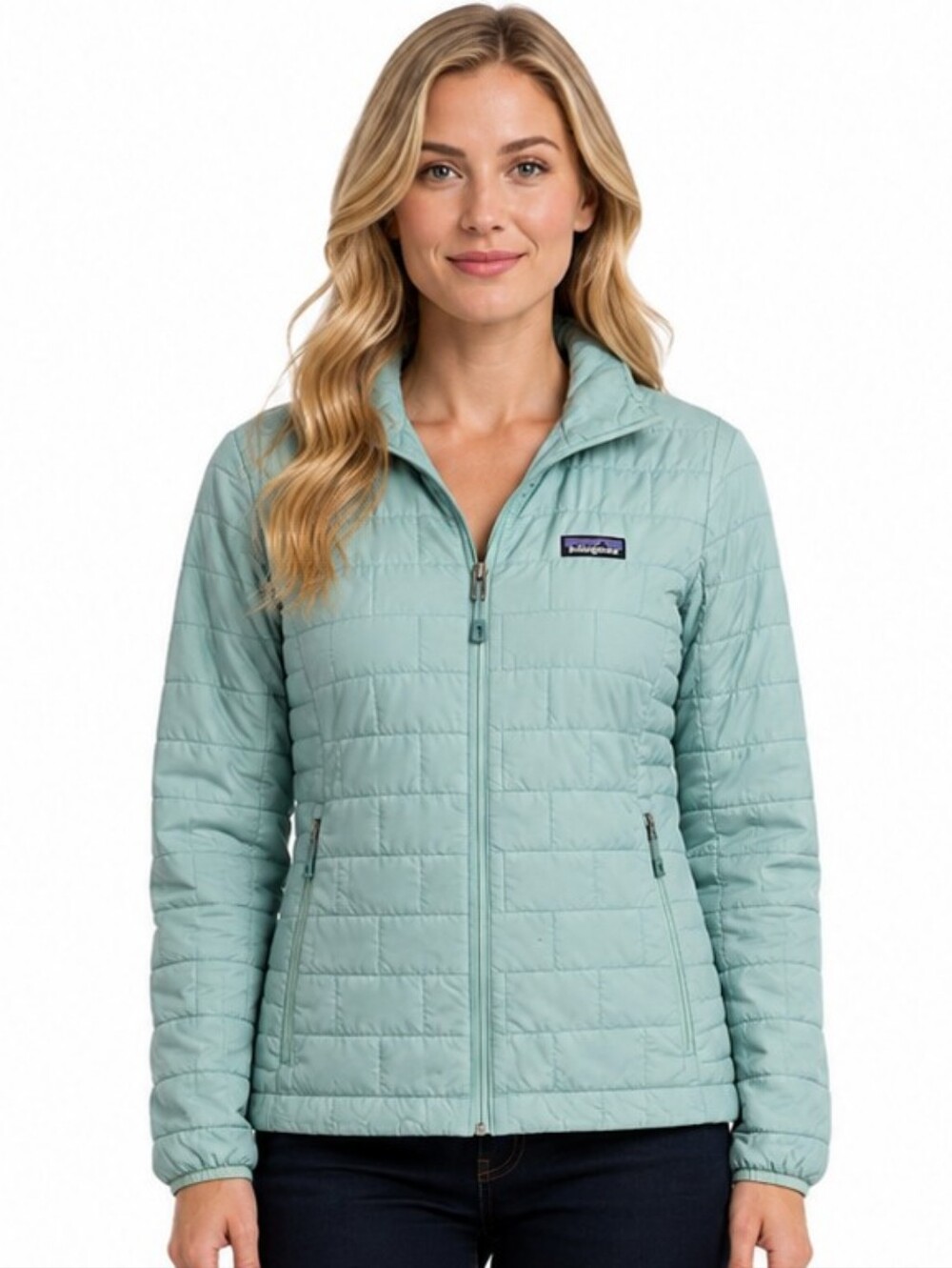Patagonia Nano Puff Jacket Women's Small Mint Green Primaloft Insulated GUC